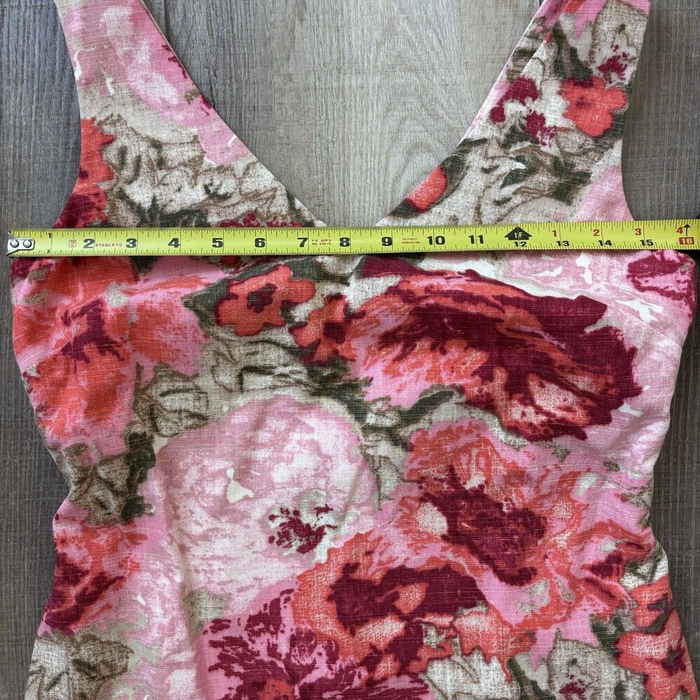 Floral Pink Womens Dress 2P Petite Feminine Romantic Bloomcore Spring Tapestry - Picture 14 of 16